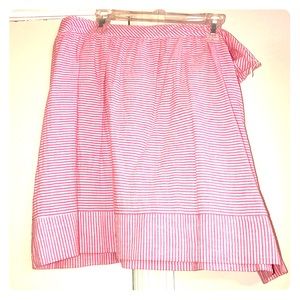 NWOT pink seersucker skirt